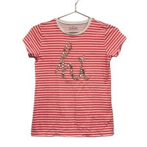 J Crew Crewcuts striped t shirt for kids. Bedazzled with stripes.